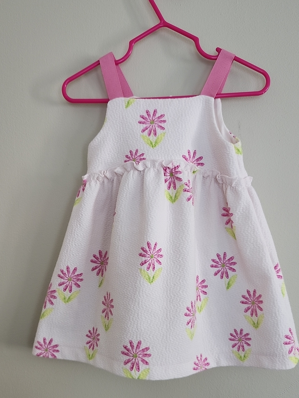 ZARA Pink Floral Print Dress, 12-18M